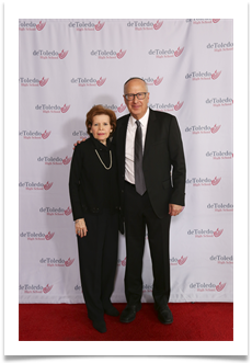 Dr. Bruce Powell and Raqui on the red carpet
