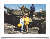 Ed and Raqui at Fort Knox, 1997