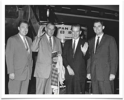 L to R:  Ed Ramsey, <unknown>, Dean St. Claire, Ray Purcell