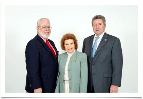 Col. Edwin P. Ramsey Jr., Raqui and Dr. Larry Rice, President, Rogers State University (formerly Oklahoma Military Academy)