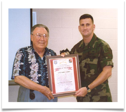 Presentation of the 17th Cavalry Regiment ORDER OF THE SPUR, 12 July 2001