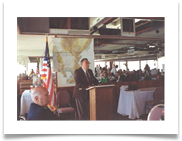 Col. Ramsey speaking at Los Angeles TROA