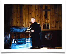 Raqui writes, "Chaplain Copeland spoke on Profiles in Leadership during the Fiddlers Green Ceremony on Sunday, Sept. 21 at the Chapel in Fort Reno, OK remembering the Troopers like my darling Ed who have joined their comrades in Fiddlers Green."