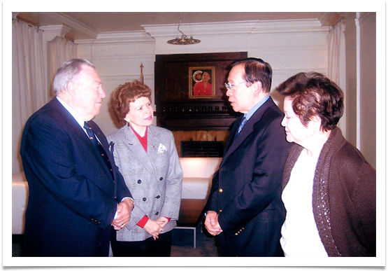 Col. & Mrs. Ramsey with Philippine Secretary of Foreign Affairs & Mrs. Alberto G. Romulo