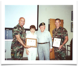 Presentation of the Green Beret to Col. Ramsey