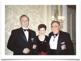 Raquel and Ed with Kim Bernard Holien, Dept. of the Army Historian for Forts Myers and McNair