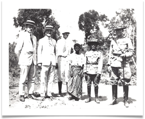 King Tom of the Pinatubu Negritos with the 26th Cavalry regiment (PS) Commanding Officer at the time