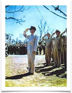 March 7 1945 -- Gen. MacArthur in Corregidor