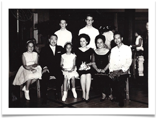 Ed and family honored at dinner, Malacanang Palace July 5, 1964