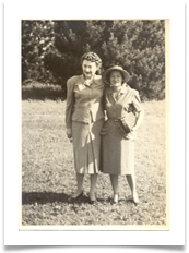 Mother with Mona Snyder in the US - 1945