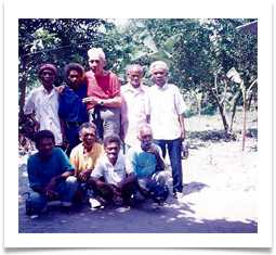 Photo dedicated to Ed by his Negrito Comrades in WW2 in the jungles of Luzon. They reunited in Aug.18, 1998.