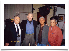 North with Ramsey, Fernando Apostol & Jose Espero during filming of "The Liberation of the Phil." Apr. 28, 2005 North with Ramsey, Fernando Apostol & Jose Espero during filming of "The Liberation of the Phil." Apr. 28, 2005
