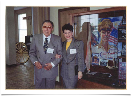 Col. & Mrs. Ramsey at Oklahoma Military Academy Museum