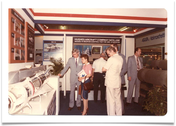 Mrs. Ramsey with Bill Collins of Hughes Aircraft Co., Singapore