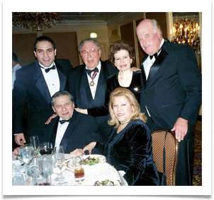 Paul & Adriana Ramirez seated, Daniel Ramirez, Ed & Raqui, "Dapper" Leon Kwalwasser