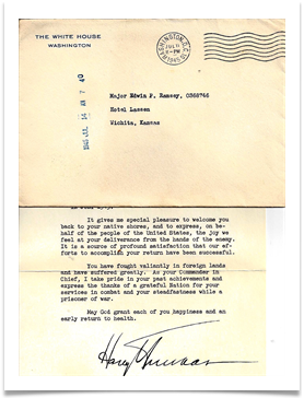 Letter from President Truman to Ramsey at Hotel Lassen, July 14, 1945