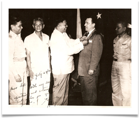 PI Sec Def Alejo Santos Awarding Medal to Col. Ramsey